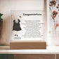 Congrats on your graduation - Square Acrylic Plaque